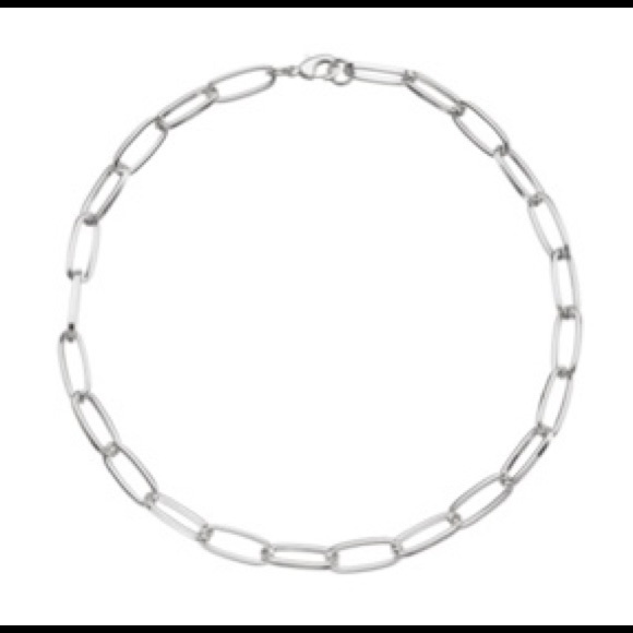 RHODIUM CHAIN NECKLACE - Picture 3 of 5